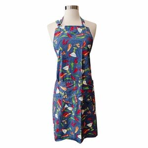 Kay Dee Designs Kitchen Apron Chili Peppers Margarita Print One Size Fits All